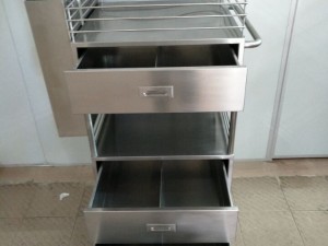 不銹鋼醫療送藥車